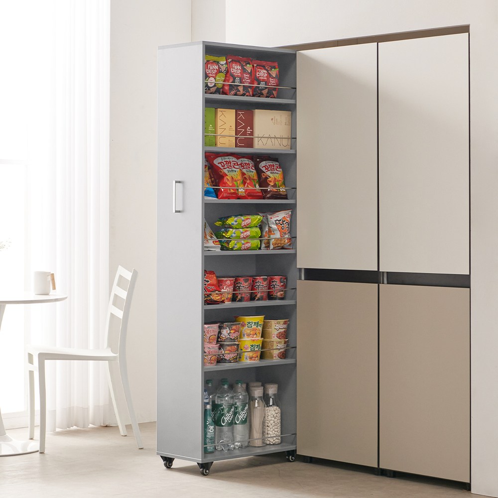 퍼니하우스 가비 키큰 슬라이딩 틈새수납장 주방 슬림 냉장고틈새장 세탁실 폭좁은 수납장 92,900원