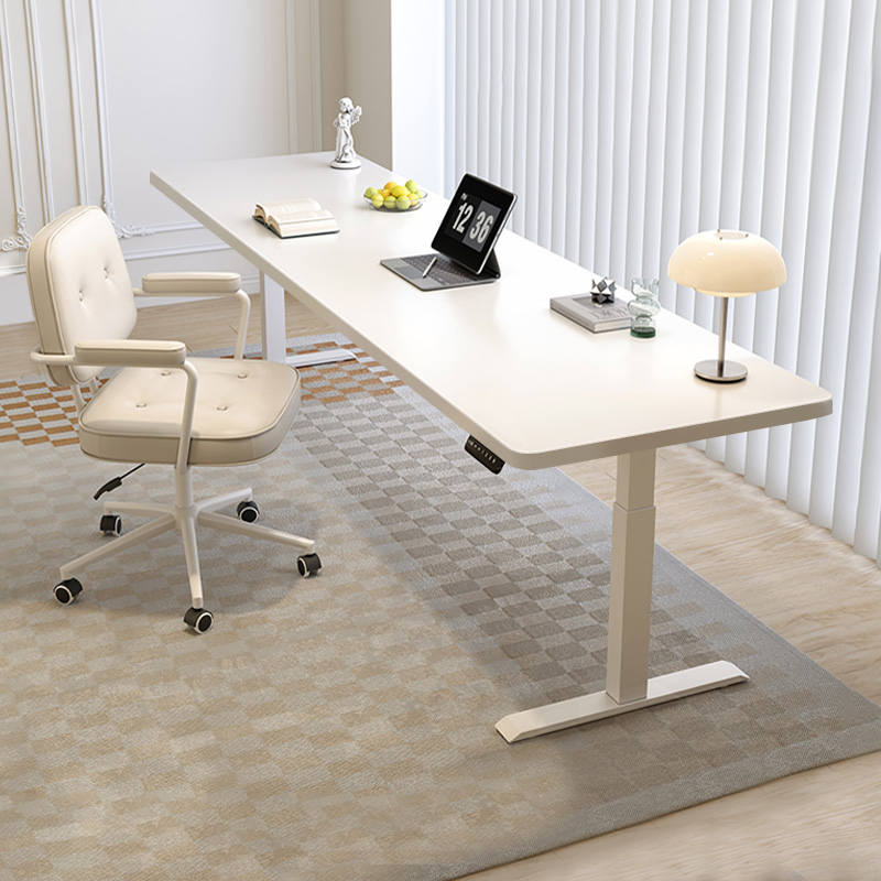 [10년 품질 보증]Xpanse 우아한 화이트 일체형 데스크 높이 조절 가능 컴퓨터 책상, 전동식 승강 게이밍 책상 학습 및 사무 등, 하얀색 199,000원