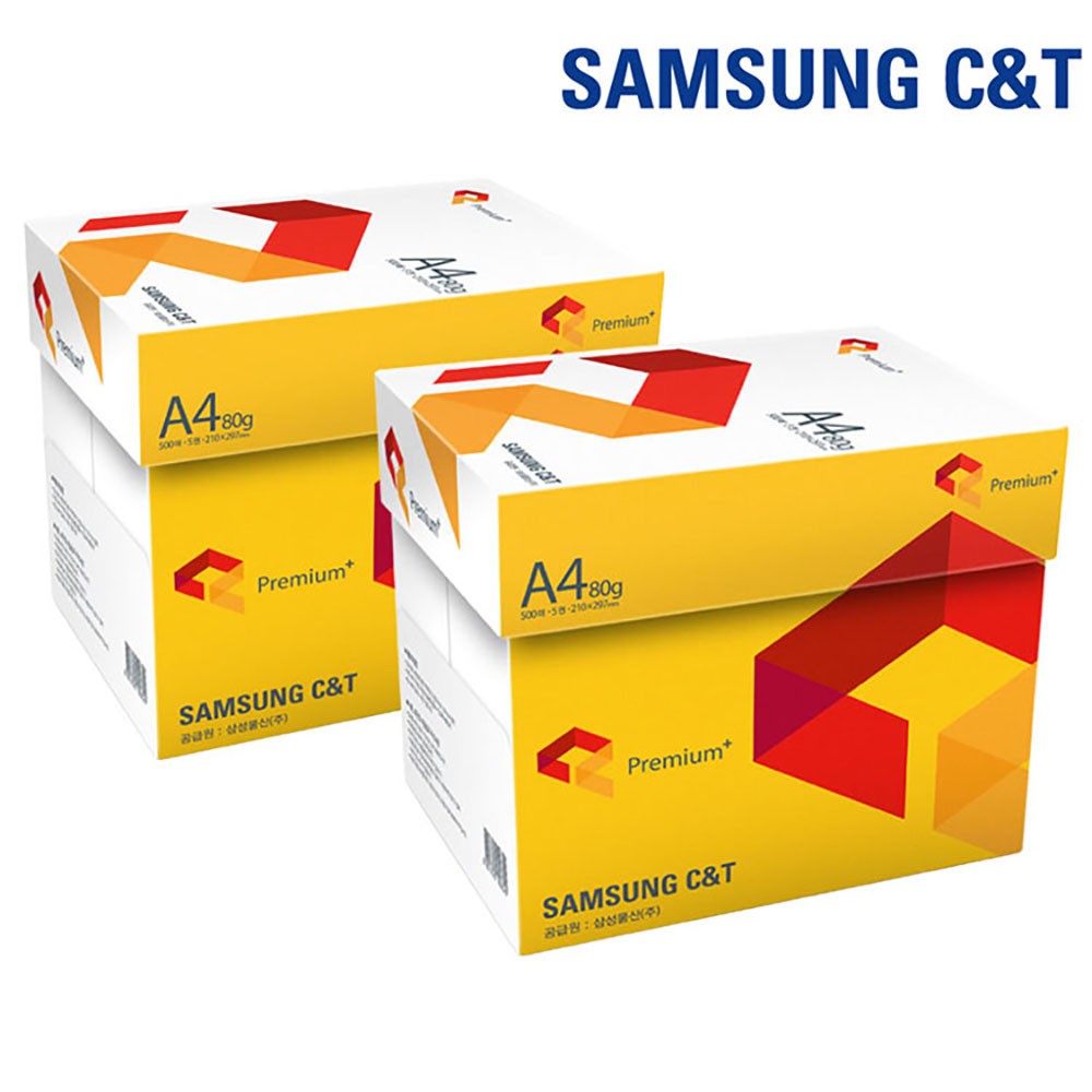 삼성복사용지 A4 (80g) 2BOX 5000매, 단품, 상세페이지 참조 45,200원