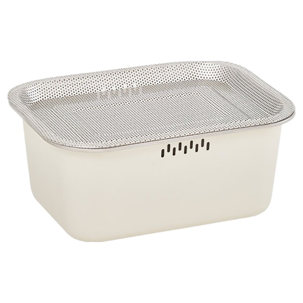 퍼기 무연마제 코팅 설거지통 10L + 타공 트레이 세트, 1세트, 실버 38,900원