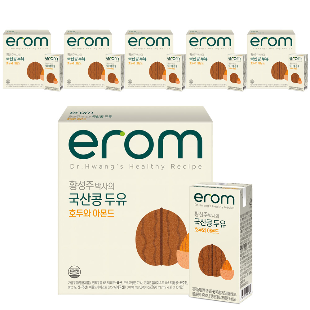 이롬 황성주박사의 국산콩 두유 호두와 아몬드 44,320원