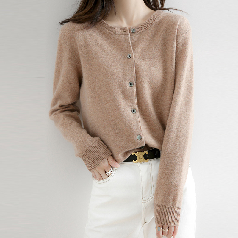 보슈 봄 여성용 니트 가디건 여성 라운드넥 11,900원