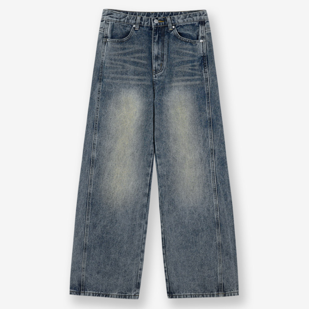 제이에이치스타일 남성용 프론트 라인 워싱 와이드 데님팬츠 DPROK613 23,410원