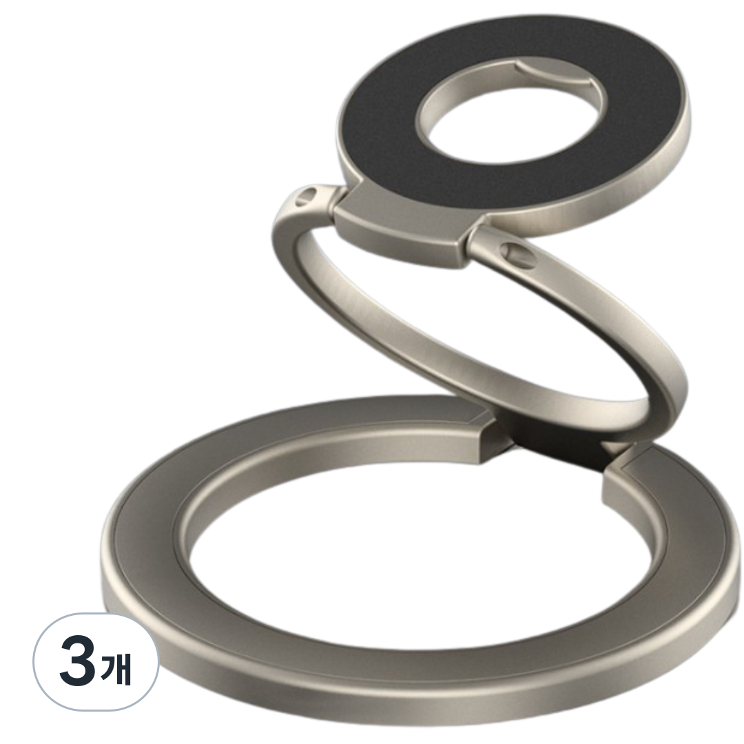 아피고 강력자석 맥세이프 양면자석 그립톡 아이폰 스마트링, 3개, 골드 33,900원