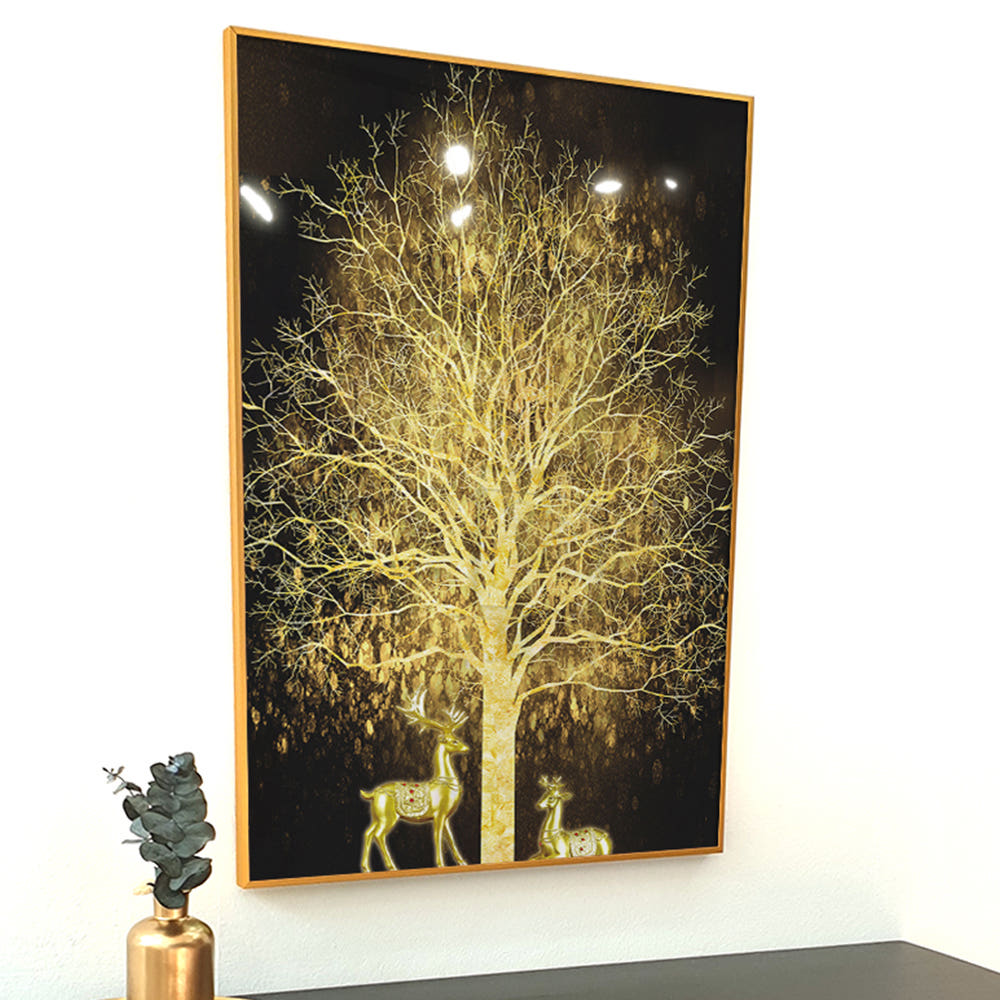 앙리아트 걸어두면 복을 가져다 주는 신비한 황금나무 황금사슴 풍수 액자 개업 집들이 선물 78,900원