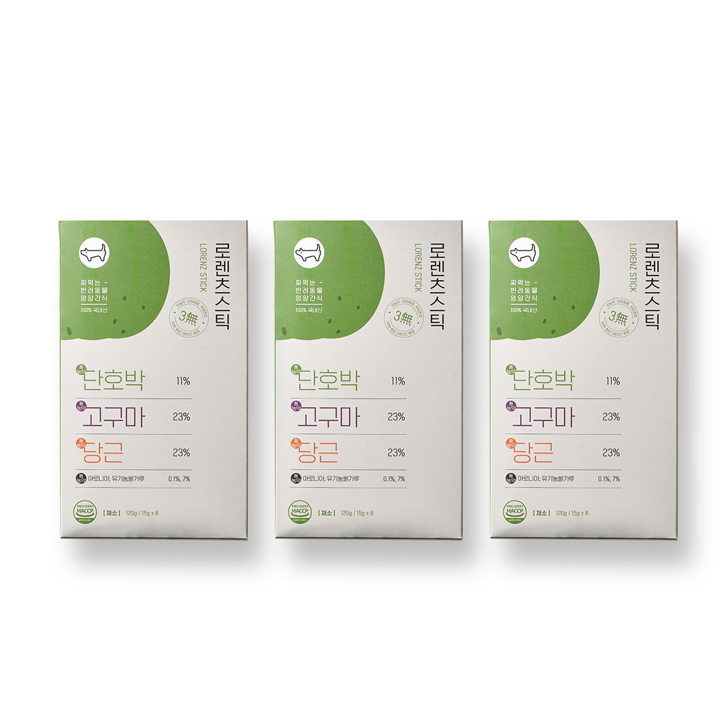 로렌츠 스틱 짜먹는 강아지 영양 간식, 채소, 120g, 3개 25,500원
