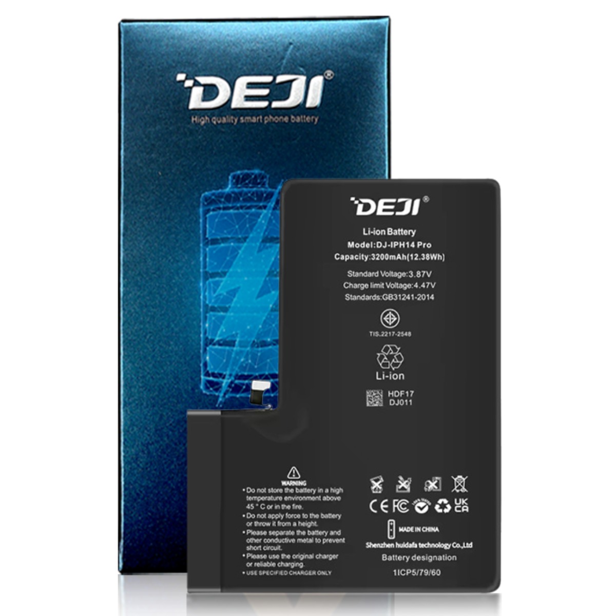 DEJI 아이폰14프로 배터리 (iPhone14 Pro Battery) 표준용량 (수리키트 미포함) 뎃지 아이폰배터리 - DEJI한국총판 40,000원