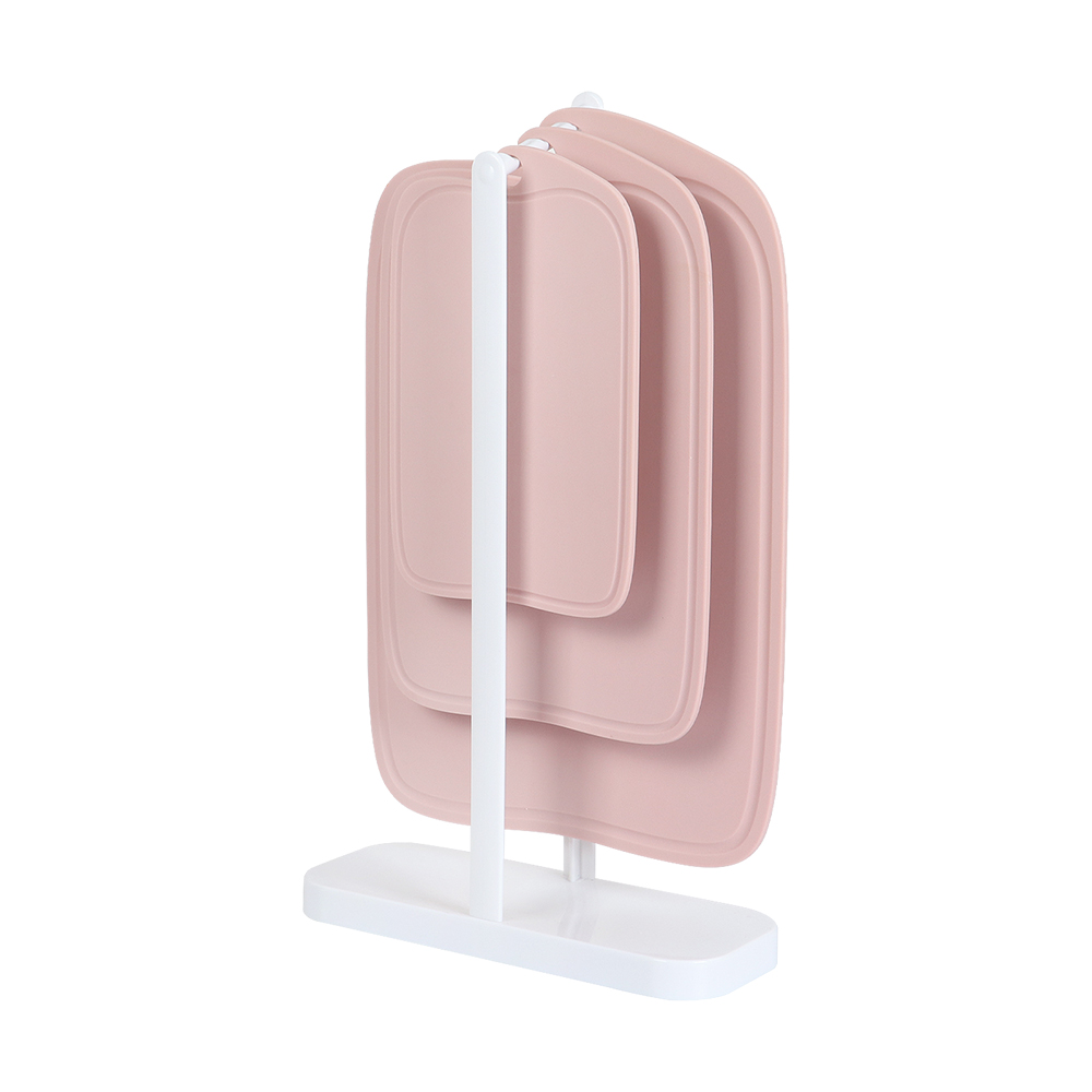 귀월미 걸이형 도마세트 위생 도마 3P TPU, 핑크 도마 3종 + 거치대, 1세트 41,000원