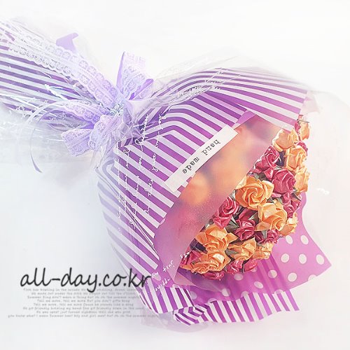 올데이 행복을 주는사람 종이장미 꽃다발(재료패키지), 1set, 100개 27,400원