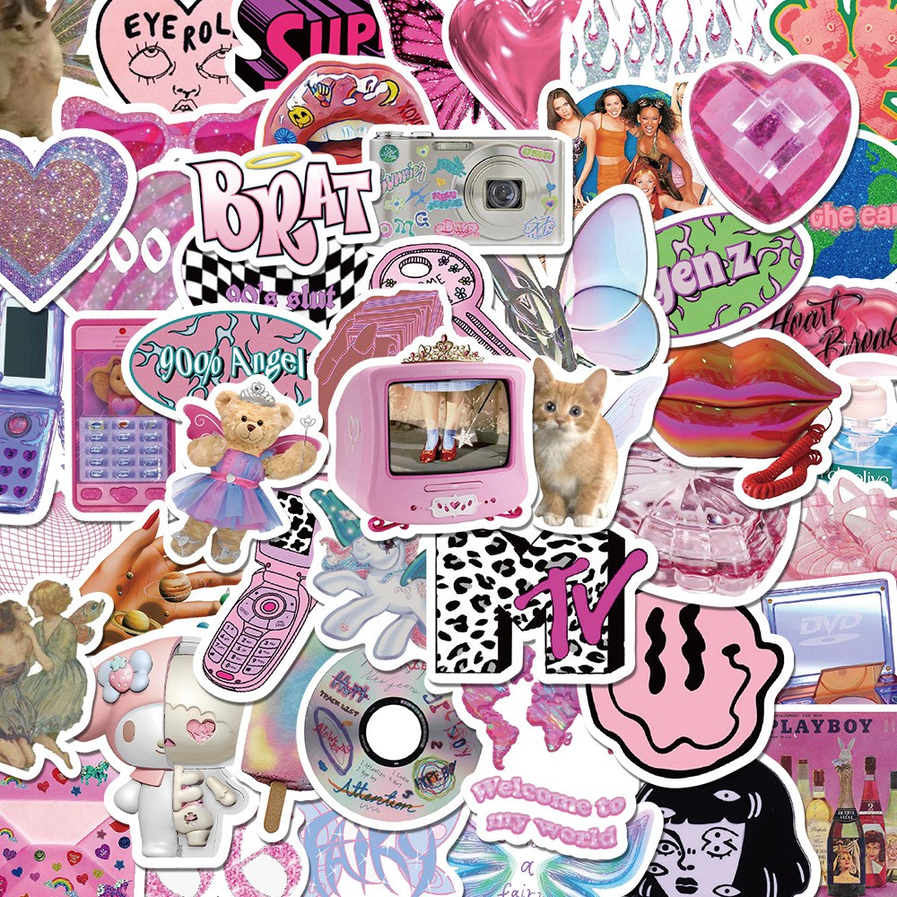 올리브파티 감성 캐리어 노트북 여행 방수 스티커 세트, 1세트, 슈퍼걸 58P 6,500원