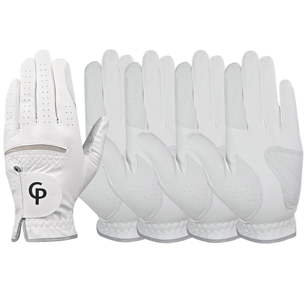 골프로 3포인트 양피 그립 골프장갑 5p 왼손착용, 5개, 화이트 19,000원