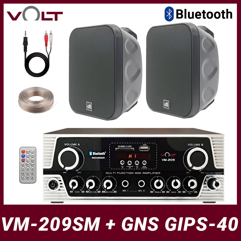 2채널 블루투스 앰프 스피커 VOLT VM-209SM 4인치 패션 스피커 250,000원