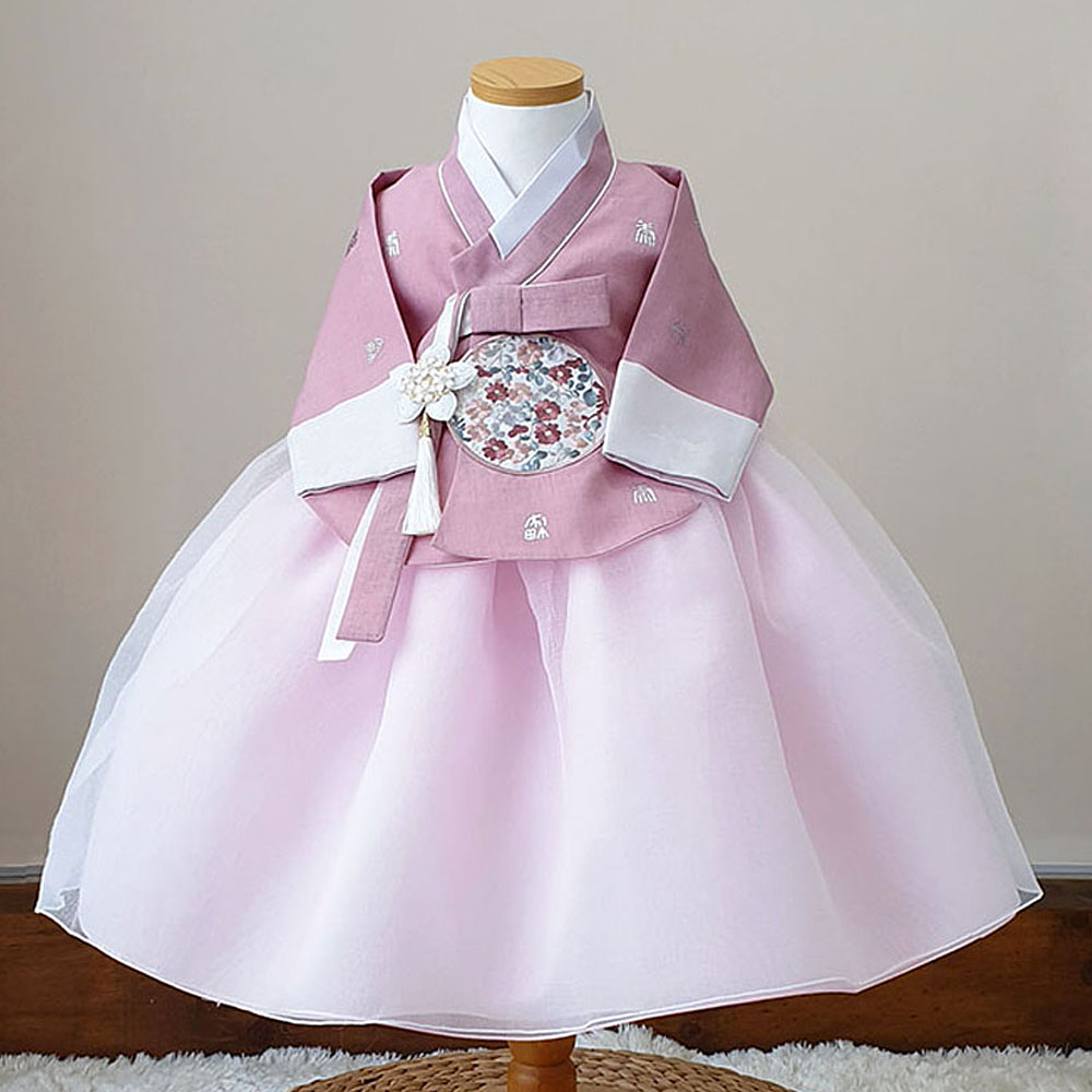 어썸한복 여아한복 율린 은박 분홍 당의 102,000원