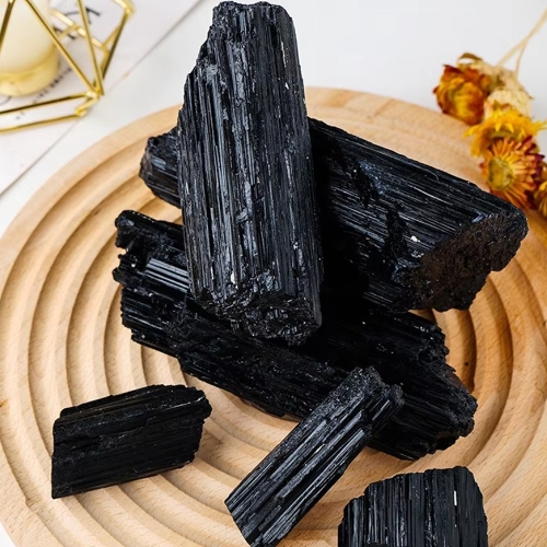 천연스톤 천연 블랙 토르말린 자갈 원광 불규칙 크리스탈 미네랄 표본 레이키 힐링 풍경 컬렉션 원석 14,770원