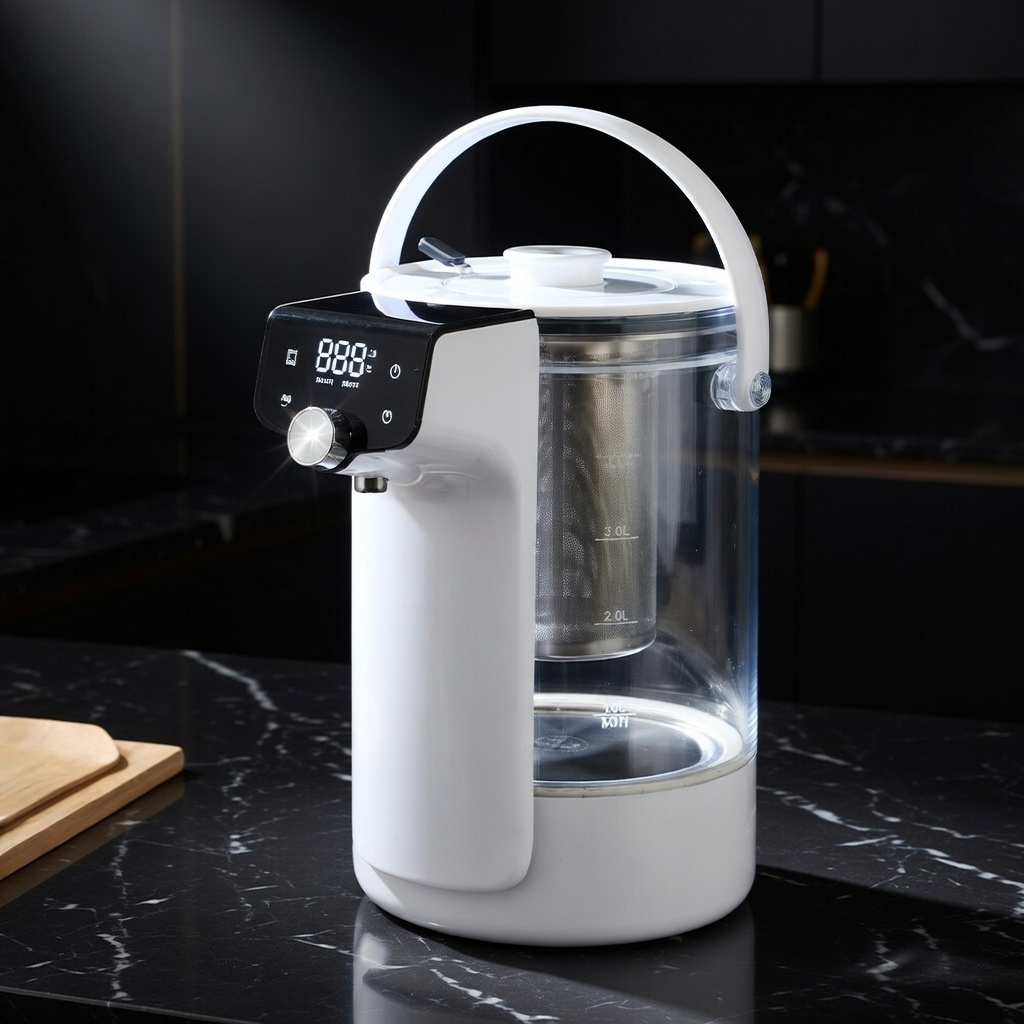 [독일브랜드] 스마트 글라스 보온포트 4L 대용량 전동급수 SUS316 분유포트 109,000원