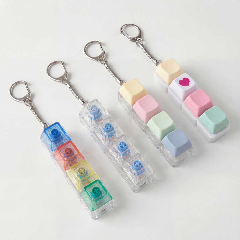 말랑베이비 키캡 키링 LED 불빛 키보드 딸깍이 열쇠고리 8,900원