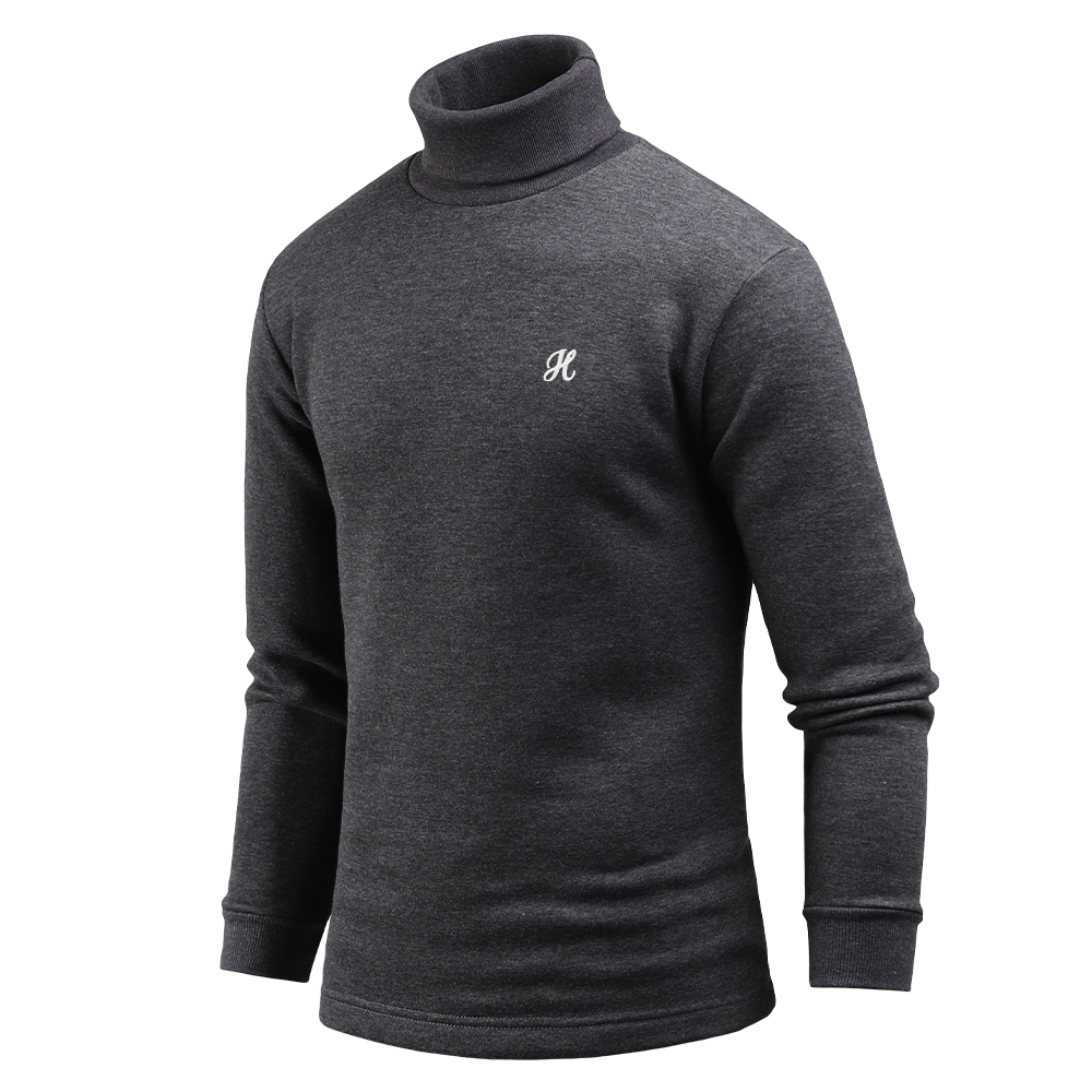 다꾸앙 남성용 긴팔 H 자수 기모 목폴라 티셔츠 E10JKA_JT4518 29,800원