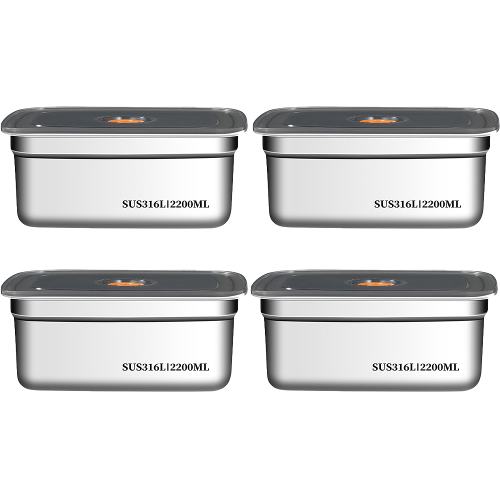 드림시오 스텐 진공 밀폐용기 반찬통, 4개 20,900원