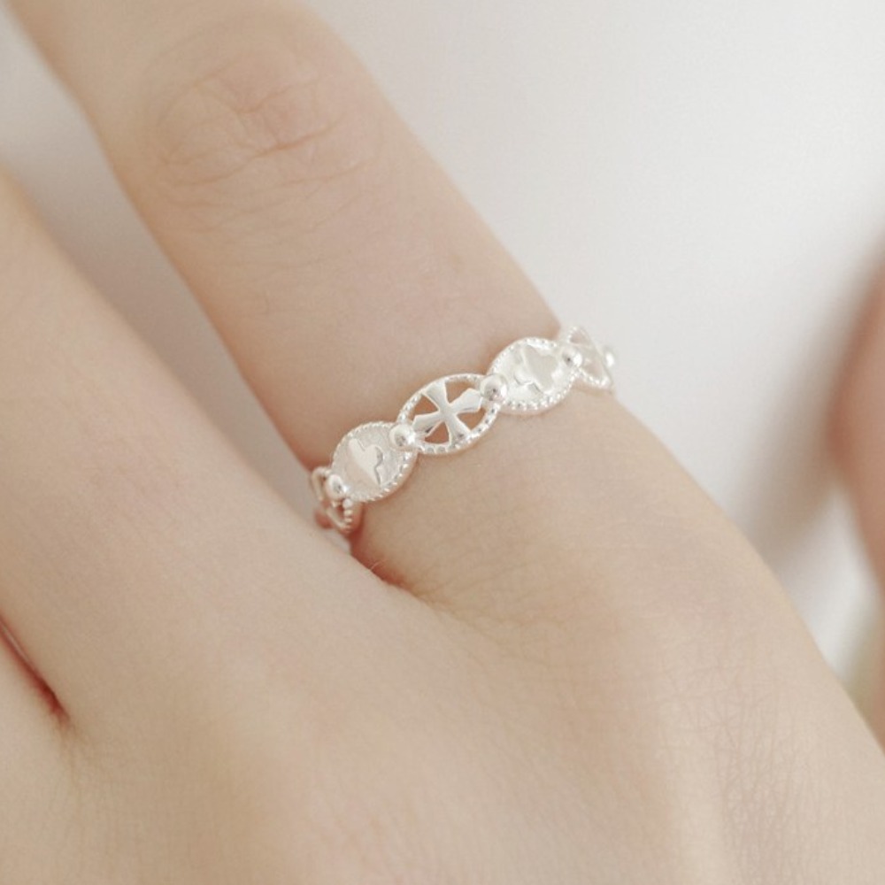 실버925 순은 카톨릭 볼드 캐주얼 묵주반지 십자가 크로스 38,900원