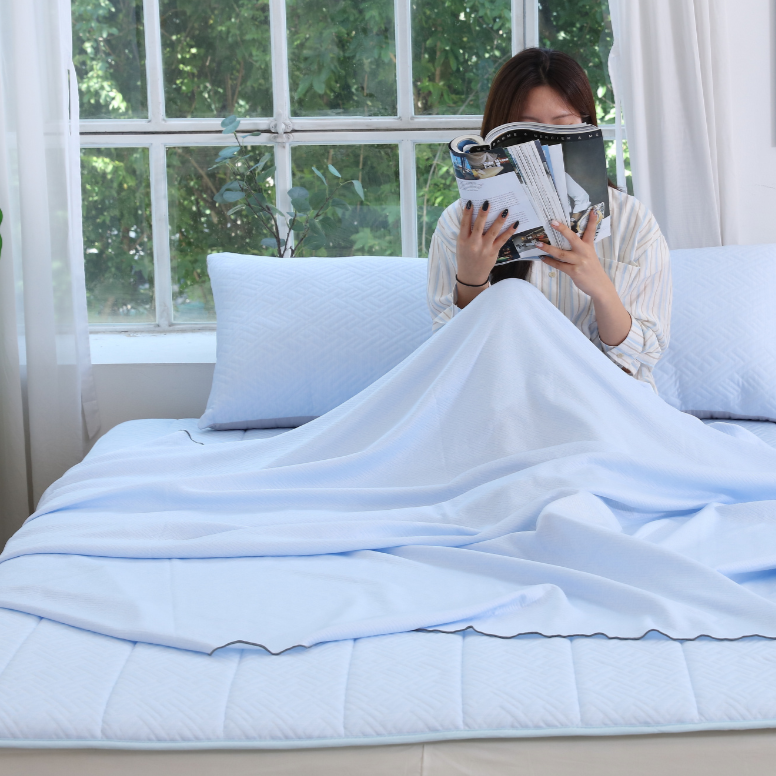 트윈아이스 듀라론 3D에어매쉬 여름 냉감패드 침대 더블(150x210cm) 블루 230,000원