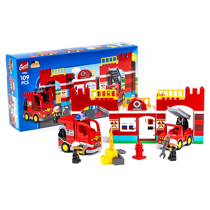 제노그로우 블럭놀이 소방서 레고호환블럭 유아블럭 어린이날선물 졸업선물 입학선물, 1개 28,900원