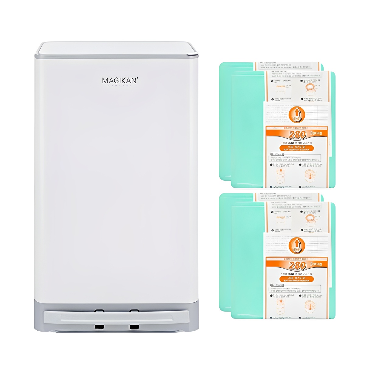 매직캔 스텔라 휴지통 27L + 리필 280R4B 4p 세트 59,780원