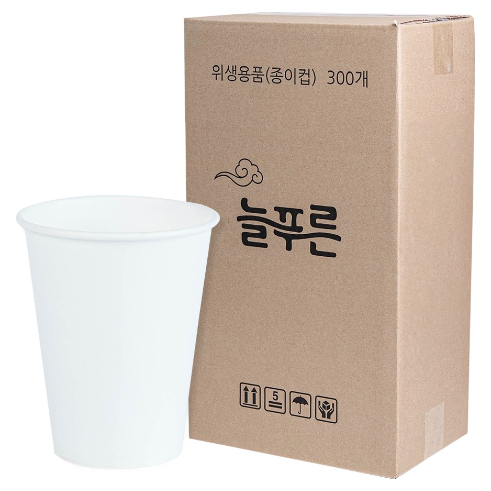늘푸른 무인쇄 종이컵 240ml, 1개, 300개입 25,800원