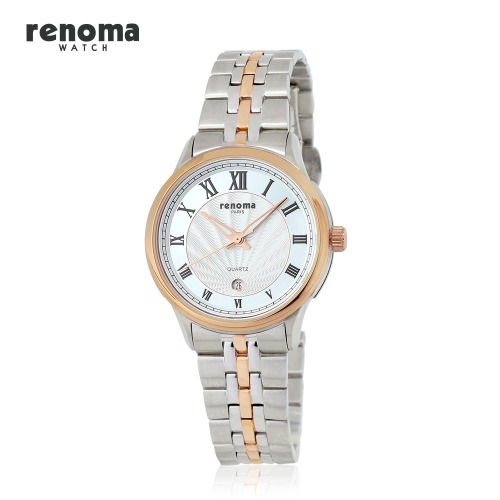 renoma 레노마 사선 선레이 로마 다이얼 콤비 여성 메탈시계 RE255LRG 49,000원