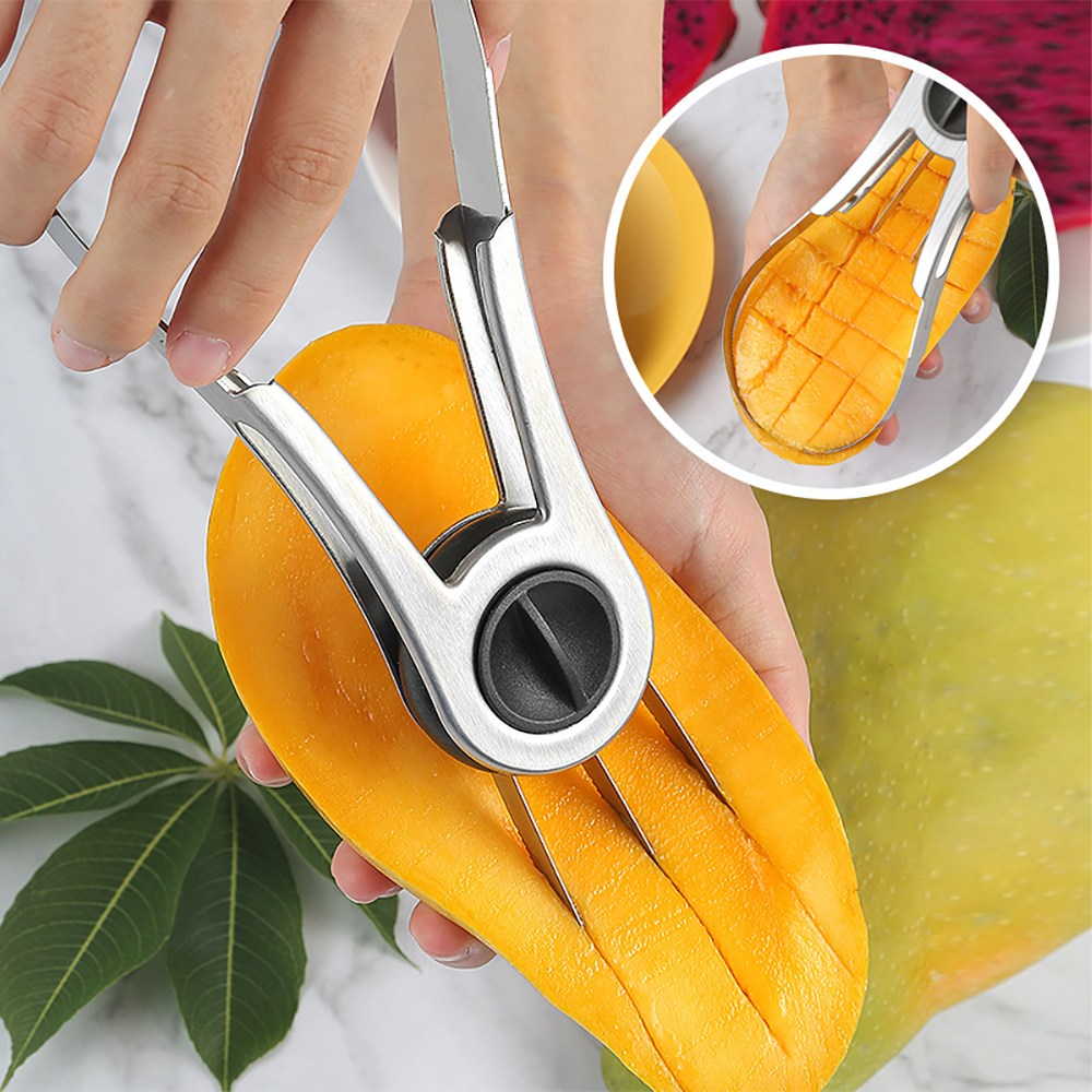 릴스베이 망고 스텐 슬라이서 코어러 레드망고 나이프 필러 간편한 커팅 열대과일 자르기 플레이팅 9,900원