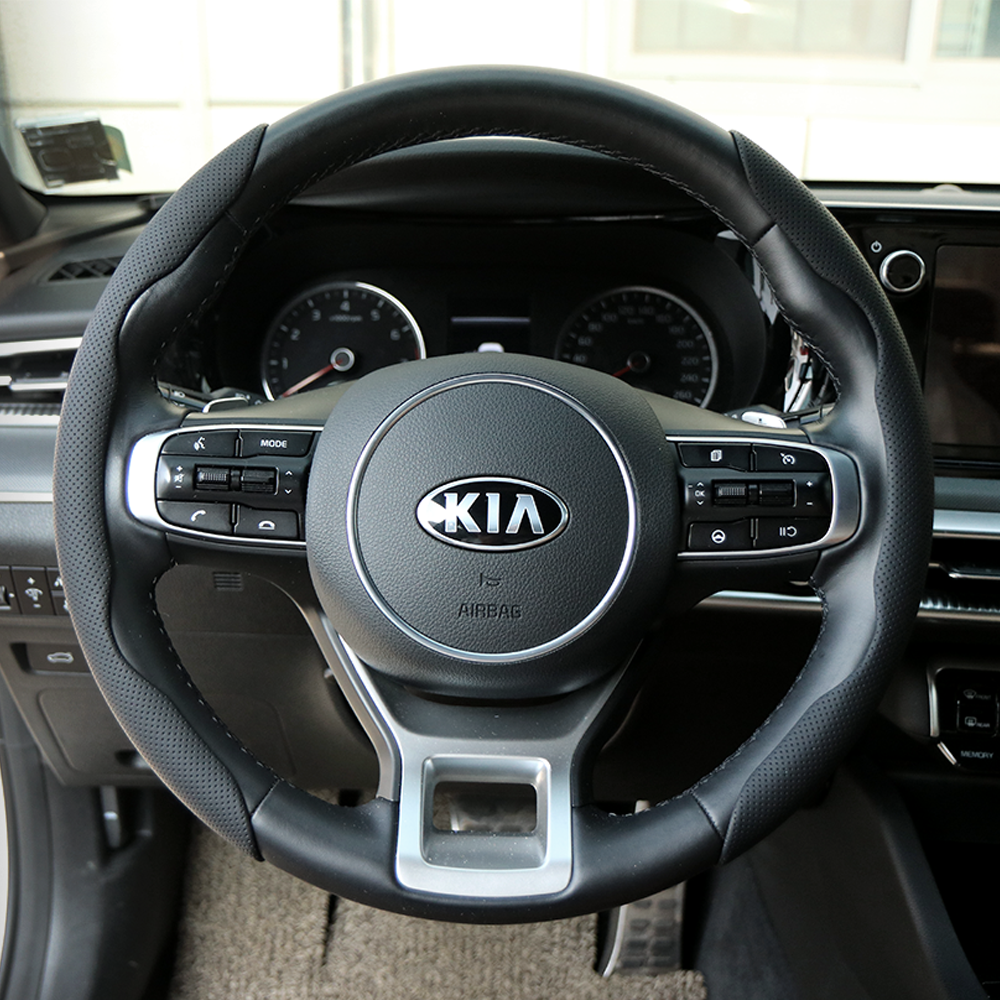 카템 사이드그립 자동차 핸들커버 CT296, 블랙 타공가죽 10,600원