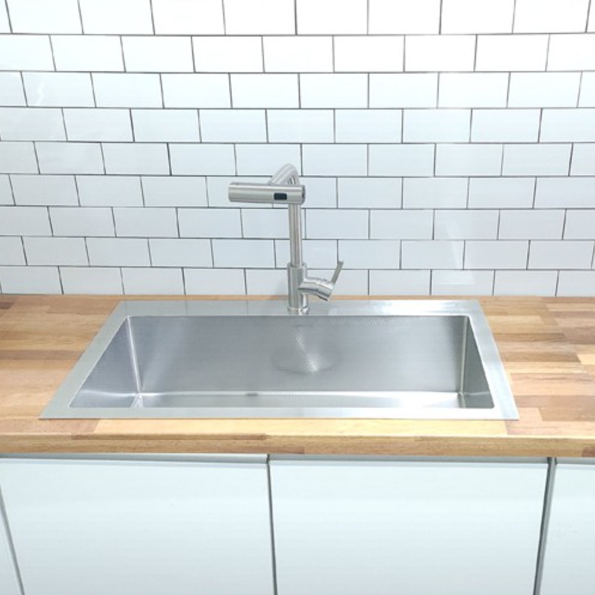 제이에스씨 9052S 허니콤 엠보싱 사각 싱크볼 스텐 씽크볼(900mm), 1개 299,000원