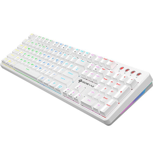 지데빌 스커드 이중사출 키캡 게이밍 기계식 유선 일반형 키보드, 화이트, G917, 적축 41,900원