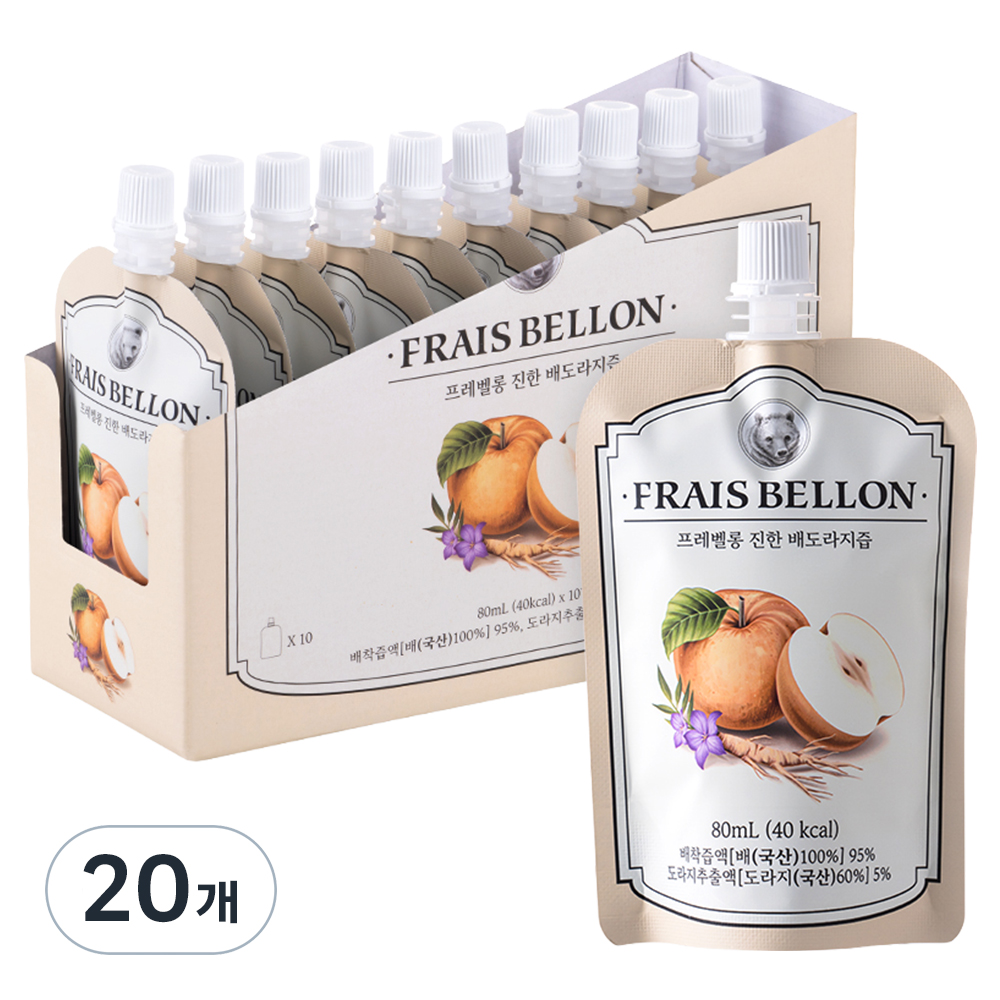 프레벨롱 진한 배도라지즙, 80ml, 20개 22,900원