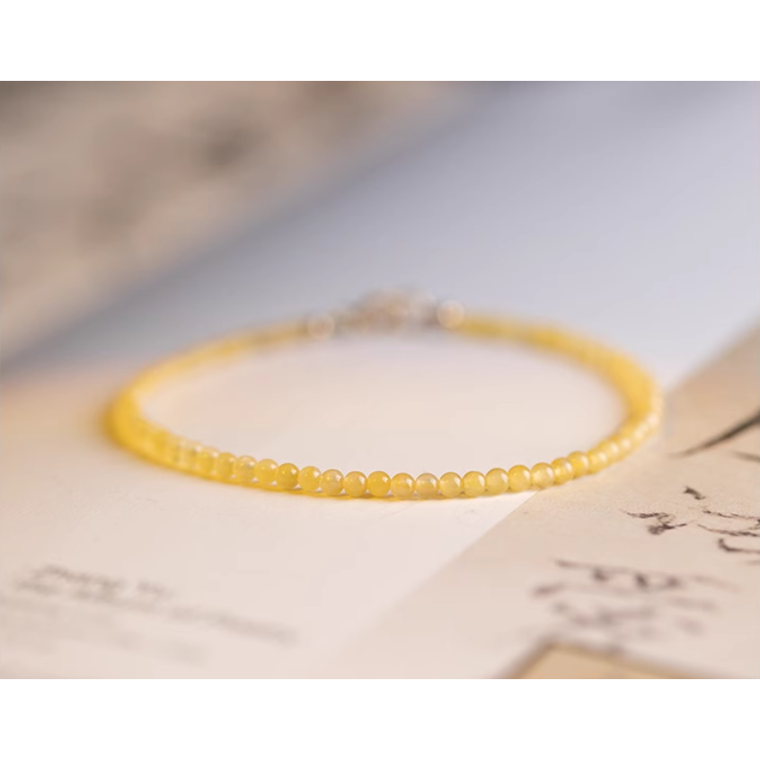 미소록 천연 황옥 팔찌 원석 소원성취 성공운 부자되는 팔찌 33,140원