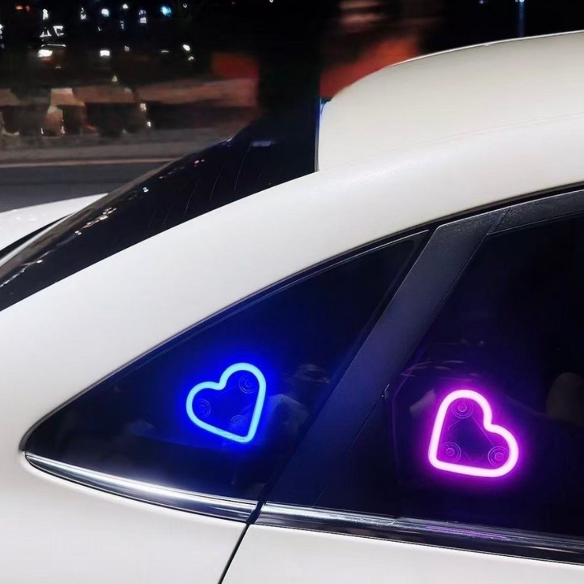 SA 자동차 LED 네온 조명 하트 모양 인테리어 장식, SKY BLUE 8,500원