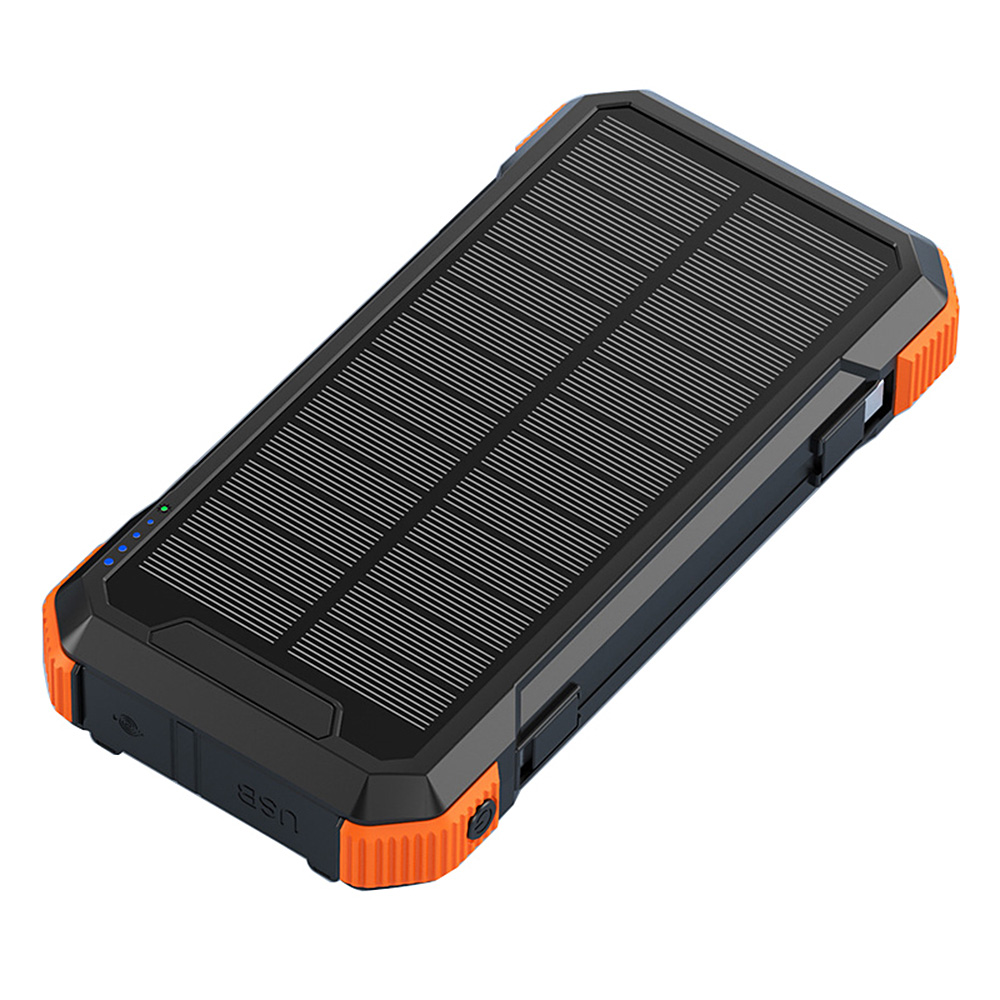솔라텍 태양광 보조배터리 태양열 무선 대용량 고속충전 케이블 일체형 접이식 20000, 오렌지, 본체 1개 76,900원