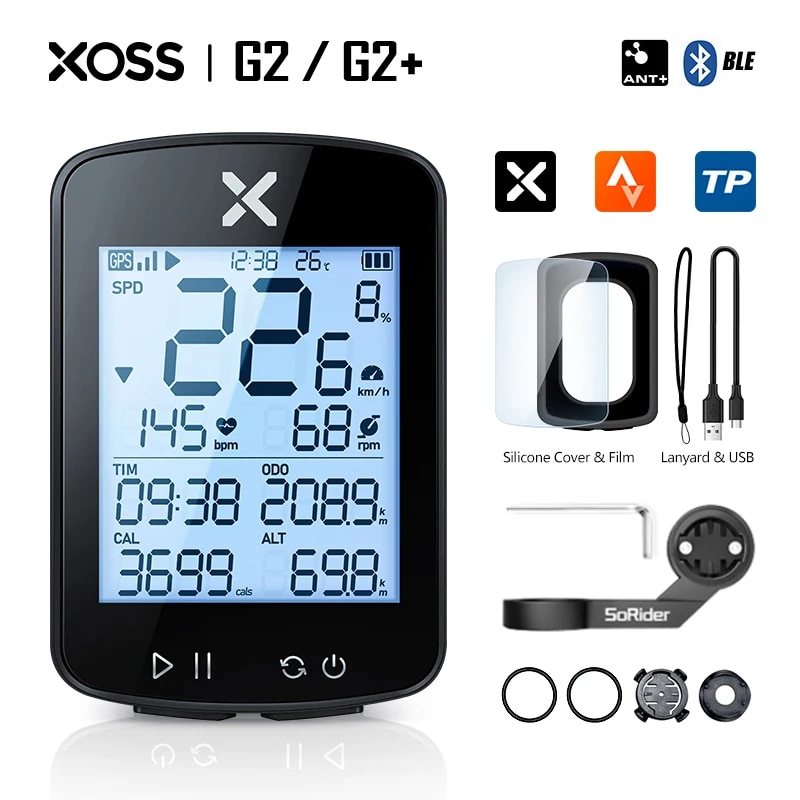 자전거 네비게이션 선택 버전 xoss G G2 plus 2 컴퓨터 GPS 세대 사이클링 무선 속도계 트래커 주행 거리계 도로 MTB ANT 32,100원