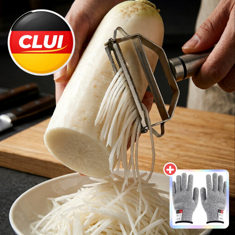 클루이 감자 슬라이서 리빙 다용도 만능 채칼, 1개, 클루이 실버 + 주방 안전 장갑 11,000원