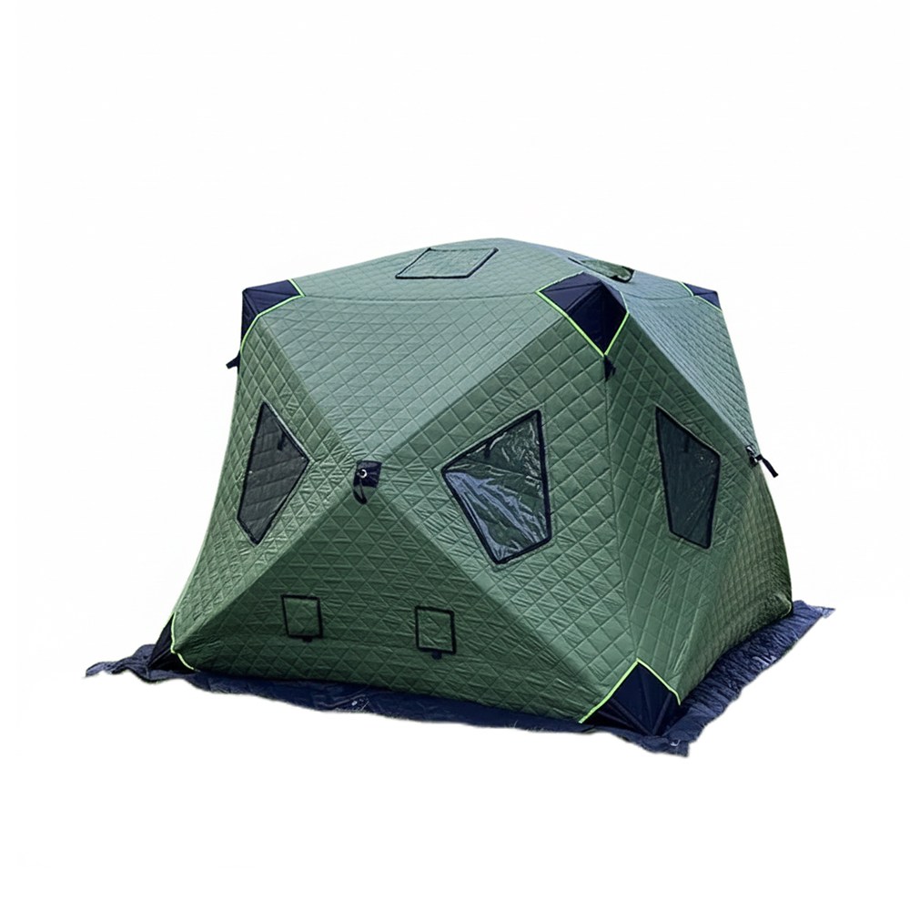 노브렌드 누빔텐트 얼음낚시 사우나 텐트 겨울 빙어 원터치 이글루 큐브 방한, 2-3용, 그린 159,000원