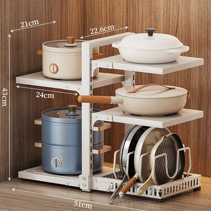 Fowod 다용도 프라이팬 선반 높이조절 거치대 24,900원