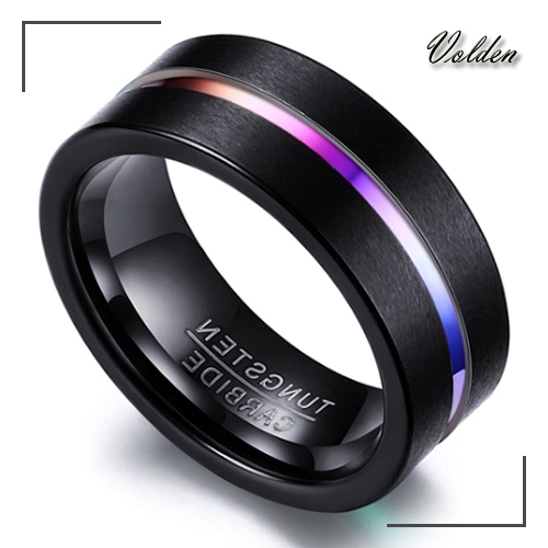 볼던 MR1021 프리미엄 텅스텐 스틸 남자 여성 패션 반지 링 33,000원