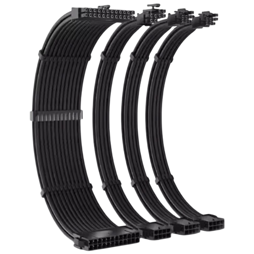 비티즈 슬리빙 케이블 전원 연장 케이블 4종 풀세트 블랙, 30cm, 1세트 19,800원