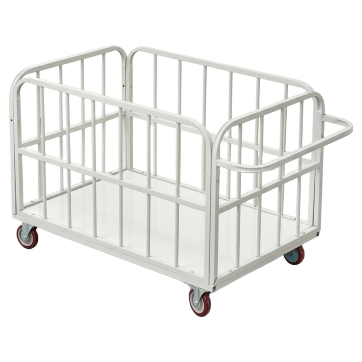 접이식 바스켓 카트 망카트 화물 운반카트 창고 대차 롤테이너 끌차 물류 철장 수레, 1개 165,000원