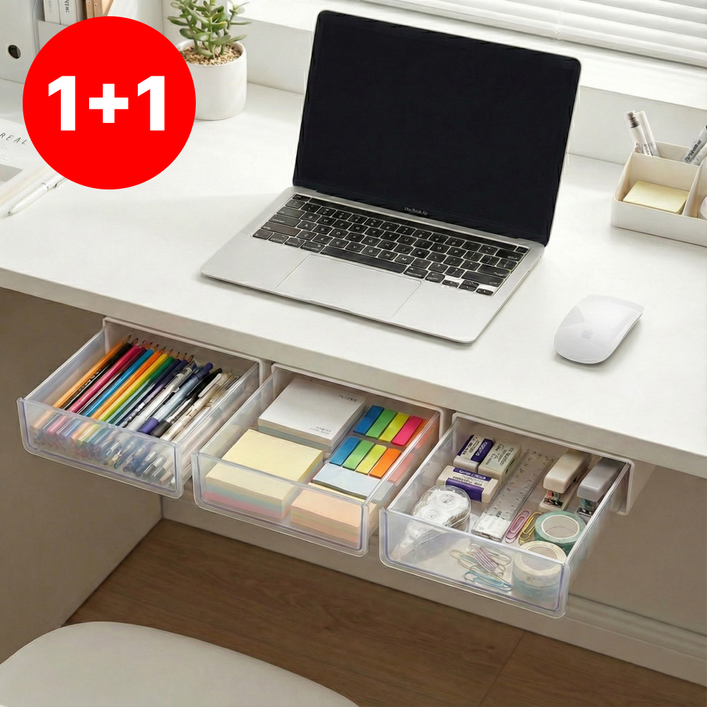 아르벤 공간 활용 확장 수납 붙이는 책상 히든 서랍, 화이트, 2개 15,000원