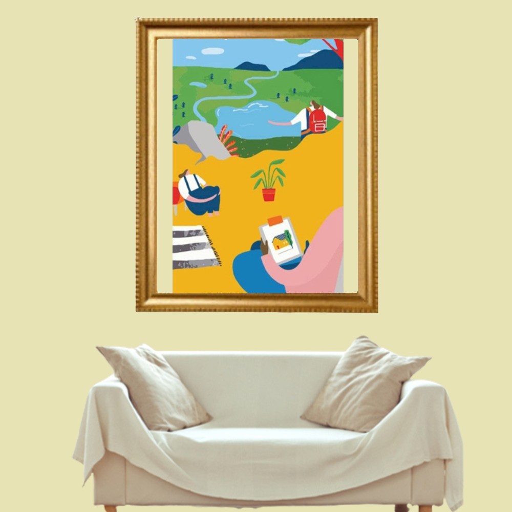 내 손으로 그리는 명화 유화그리기세트 정상에서 바라본 40x50cm 13,900원