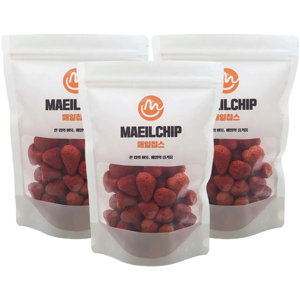 매일칩스 동결건조 딸기칩, 3개, 100g 17,400원