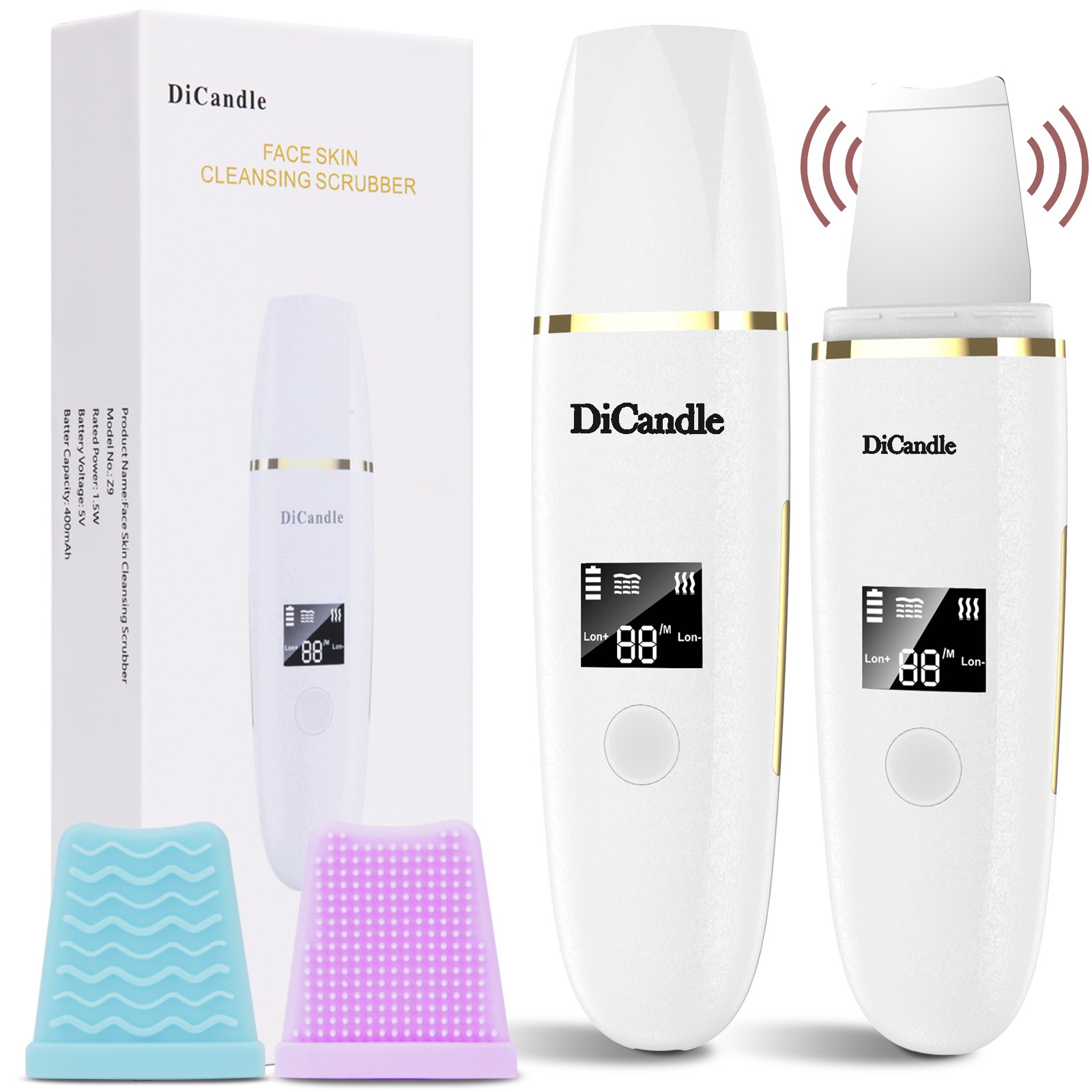 한정특가 진행중 DiCandle 워터필링기 Z9 초음파 진동 아쿠아 필링기 갈바닉 각질 피부관리기 18,800원