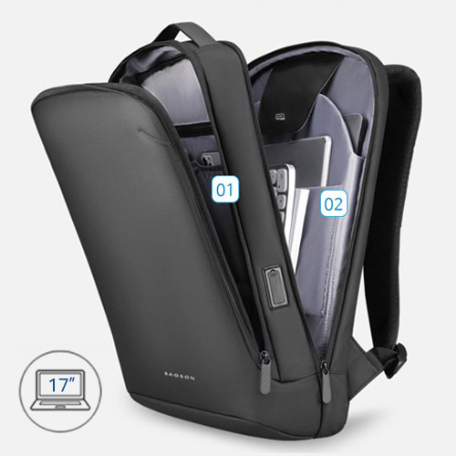 BAGSON 직장인 슬림 초경량 노트북 백팩 가방 1162 45,500원