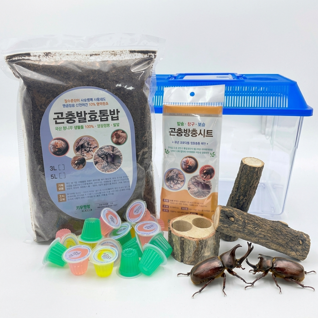 장수풍뎅이 성충 키우기 (성충포함) 사육 고급형 풀세트, 고급형(암수한쌍포함), 1세트 31,350원