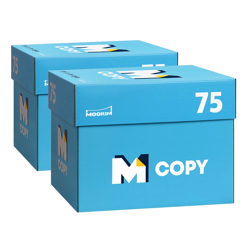 무림 MCOPY 복사용지 A4 75g 2BOX 5000매 39,000원